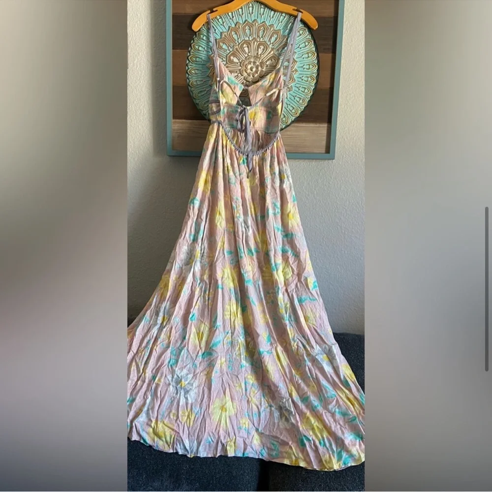 NWT FREE PEOPLE Wisteria Maxi Dress in Light Combo